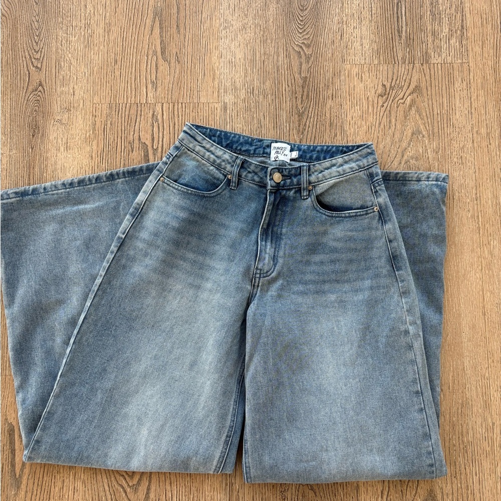 Princess Polly Light Blue Denim Jeans